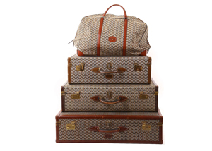 At Auction: Vintage Maison Goyard Travel Suitcase