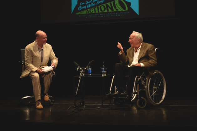 Alvin Rakoff talks to Torin Douglas at the Chiswick Book Festival.