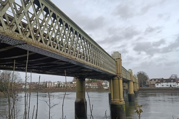 Kew Railway Bridge is 155 years old