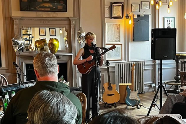 Emma Parkinson performing at the George & Devonshire