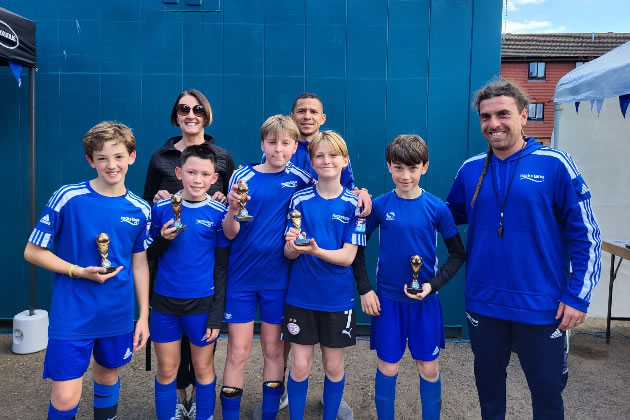 Competition winners Rocks Lane U12s 