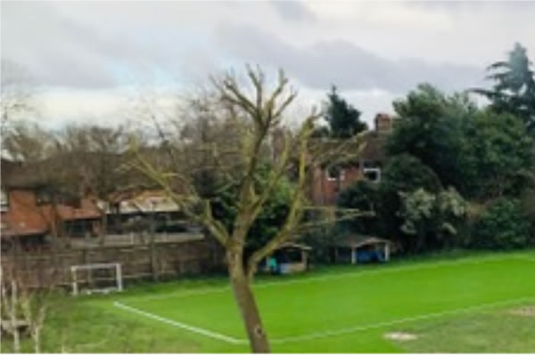 The new surface on the field enabling year-round activities