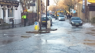 Burst Water Main Hits Water Supplies